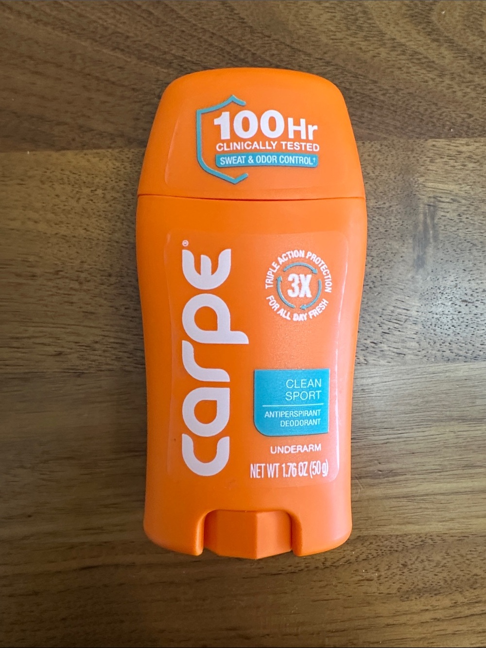 Carpe Clean Sport Antiperspirant Deodorant Stick - Orange